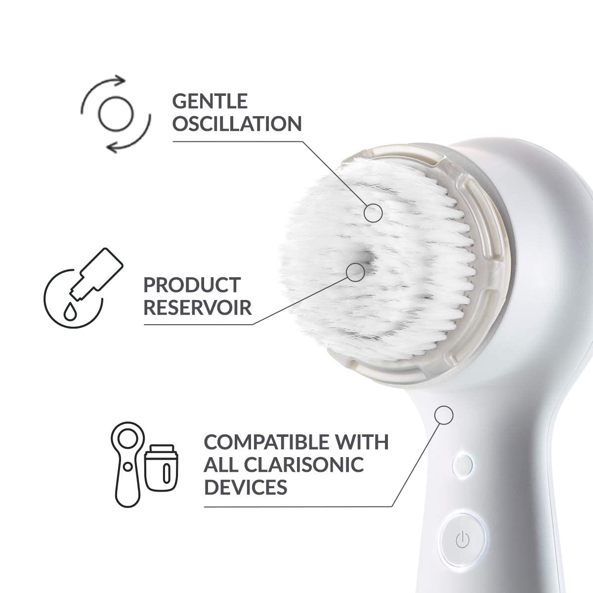 Amazon.co.jp: Clarisonic Luxe カシミア 洗顔ブラシヘッド 交換用